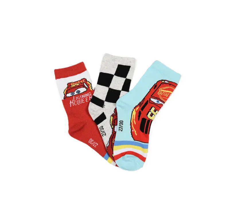 Disney Cars Kinder Sokken 3-Pack – Officiële Licentie - Afbeelding 2