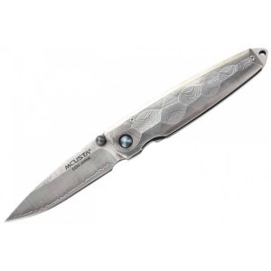 Vouwend Tsuchi mes Damascus San Mai | Mcusta