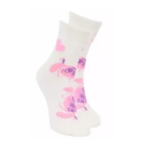 Disney Stitch Fluffy Huissokken – Offwhite – Superzacht & Warm – Maten 36/38 en 39/41